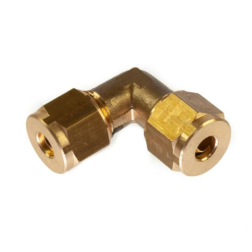 6mm Compression Elbow 90 Degrees Brass