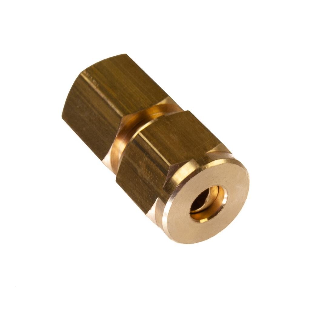6mm x 1/8" BSP Female Compression Coupling Brass CxFI Compression Female Adaptors Thunderfix 901558
