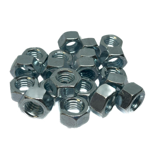 7/16 - 14 UNC Full Nut BS 1768 Grade 1 Zinc Plated (Pack of 20)