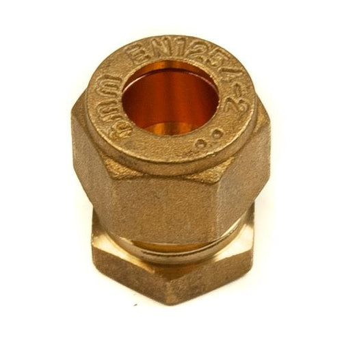 8mm Compression Stop End Brass