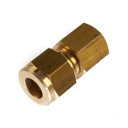 8mm x 1/8" BSP Female Compression Coupling Brass CxFI
