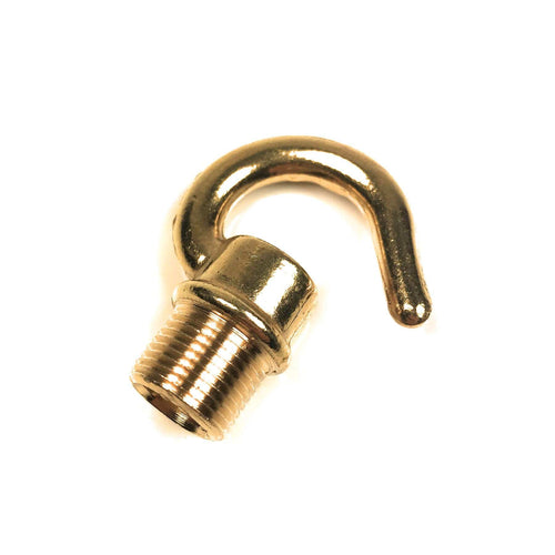 Brass Hook for Lampholders 1/2 Male Thread Convert Lampholder to Hang