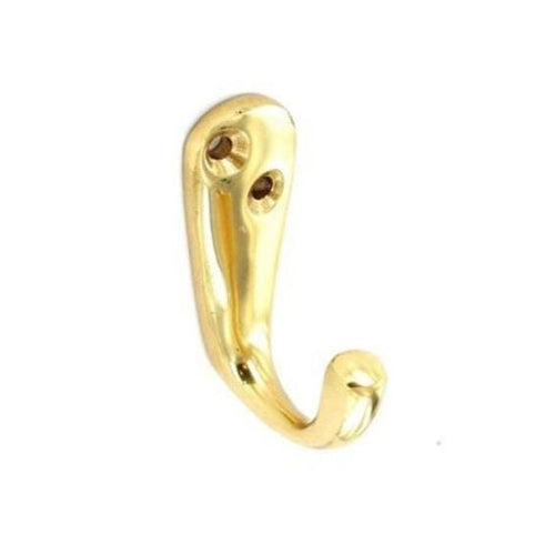 Brass Robe Hooks 50mm (Pack of 2) | S2566 | Securit
