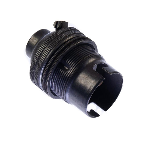 Bronze Finish Lamp Holder Bayonet Cap (BC) (B22d) Fitting Bulb Holder 10mm Screw Thread