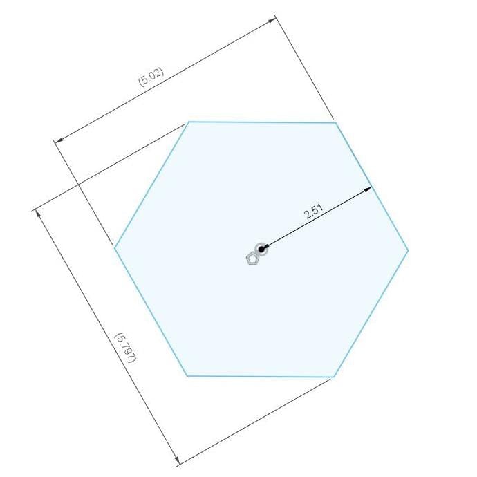 Chubb Yale Hexagonal Window Key Window Lock Key 8K108 5.8mm Service Item Chubb 902653