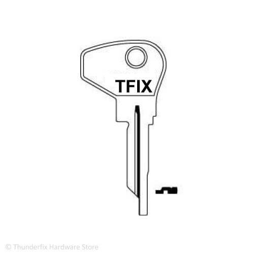 Citroen 2CV Replacement Car Key Blank Short Version Ente Dyane Citroen Vehicle Keys Thunderfix 100681