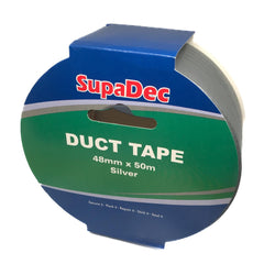 Cloth Reinforced Duct Tape Silver 48mm x 50m | SupaDec Service Item SupaDec 902840