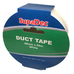 Cloth Reinforced Duct Tape White 48mm x 50m | SupaDec Service Item SupaDec 902842