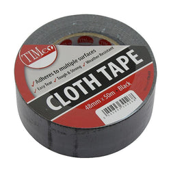 Cloth Tape Black 48mm x 50m | Timco Cloth Tape Timco 900703