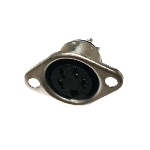 DIN Chassis Socket 4-Pin Panel Mount Connector