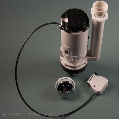 Dual Flush Toilet Cistern Syphon Valve Push Button Fluidmaster WC 550mm Cable PRO550LC