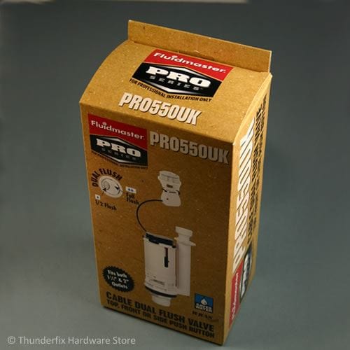 Dual Flush Toilet Cistern Syphon Valve Push Button Fluidmaster WC Universal 350mm Cable PRO550UK