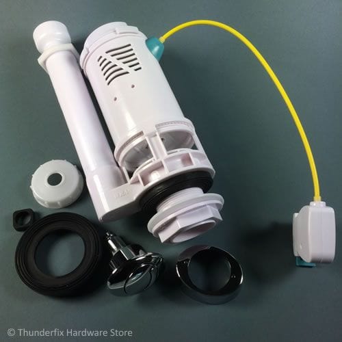 Dual Flush Toilet Cistern Syphon Valve Push Button Viva PP0023/B Drop Valve