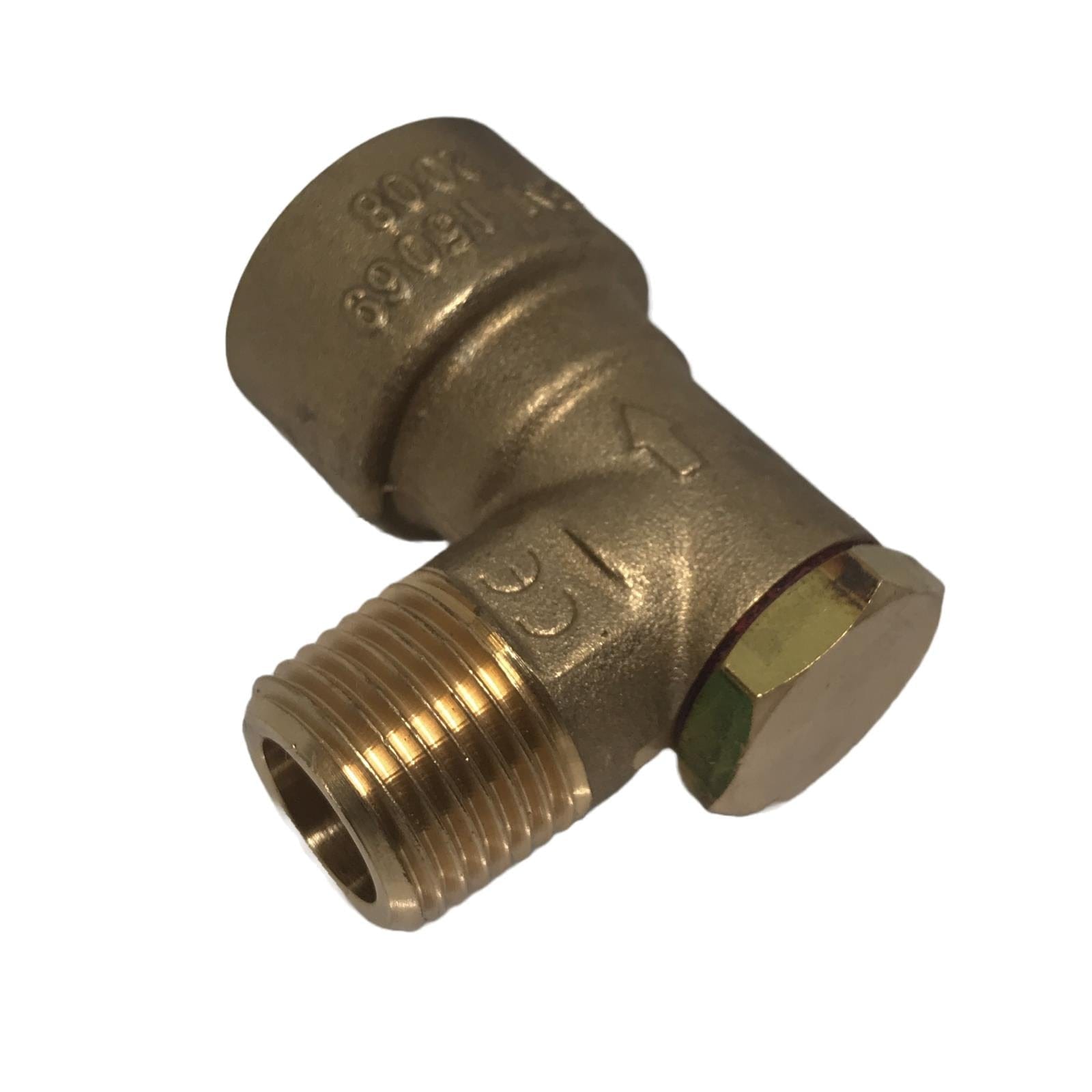 Gas 1/2" BSP Angle Bayonet Socket Cooker Fitting EN15069 CE Marked Gas Valves Thunderfix 100745