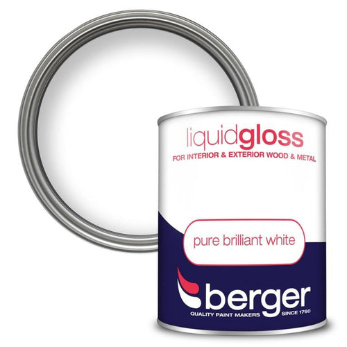 Liquid Gloss White Paint | 750ml | Berger