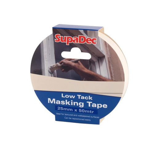 Low Tack Masking Tape 25mm x 50m | SupaDec