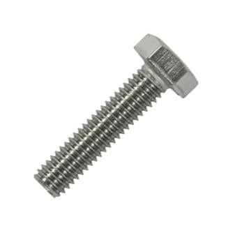 M10 X 25mm Set Screw Stainless Steel A2-70 DIN 933 | (Singles) Service Item Thunderfix 901614