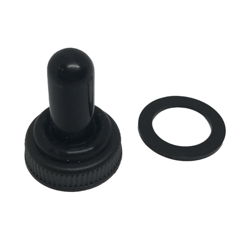 M12 Black Rubber Toggle Switch Cover With Washer Ring