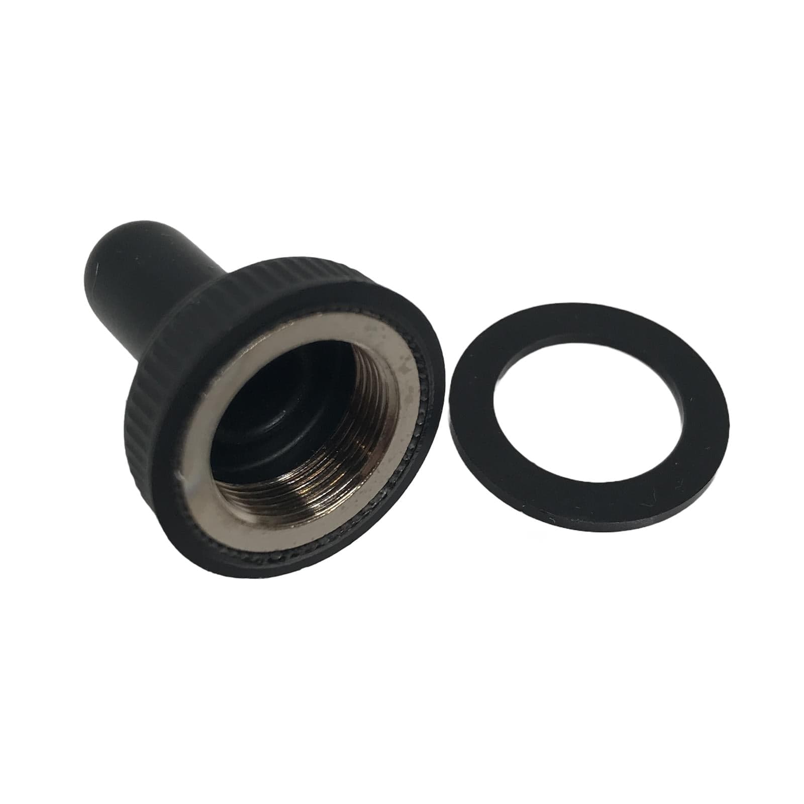 M12 Black Rubber Toggle Switch Cover With Washer Ring Service Item Thunderfix 902899