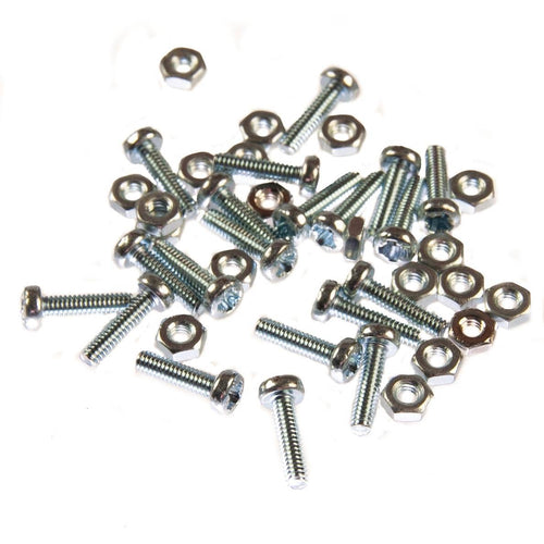 M2 (2mm x 8mm) Pozi Pan Head Machine Screw (Bolt) - ZP Steel (Pack of 20)