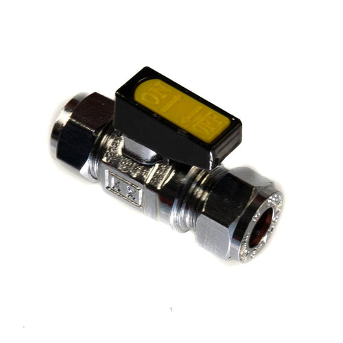 Mini Lever Gas Ball Valve 10mm Compression C x C Natural Gas LPG and Oil
