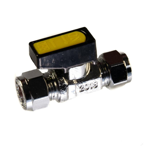 Mini Lever Gas Ball Valve 8mm Compression C x C Natural Gas LPG and Oil