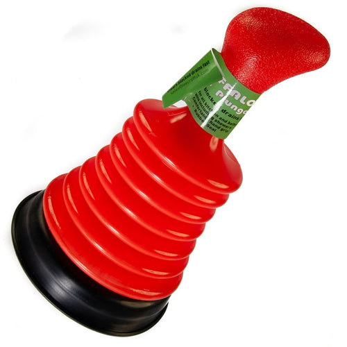 Mini Sink Plunger Concertina Orange Unblock Drain Waste Sink Bath Trap