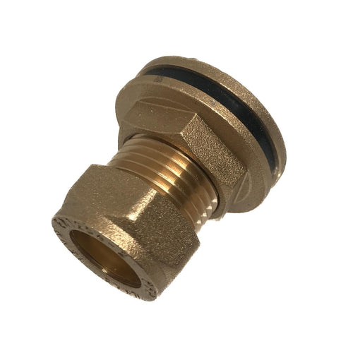PC05 Tank Connector 15mm Compression Brass Plumbing Fitting