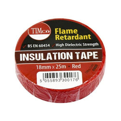 PVC Insulation Tape Red 25m x 18mm | Timco Insulation Tape Timco 900834