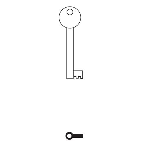 Replacement Wardrobe Key Furniture Key suitable for Ringbow Type Locks Furniture Keys Thunderfix 100257