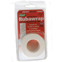 Rubawrap Self Amalgamating Leak Seal Tape White 25mm x 5m Sealants Ultratape 100398