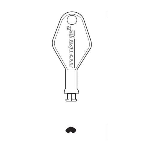 Securistyle Window Key Replacement Window Handle Key Diamond Handle Window Securistyle 100578