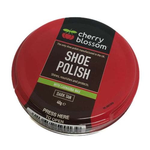 Shoe Polish Dark Tan 40g | Cherry Blossom