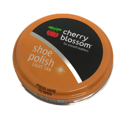 Shoe Polish Light Tan 40g | Cherry Blossom