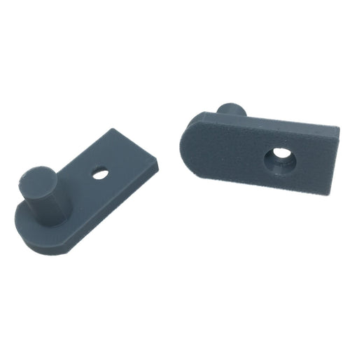 Shower Door Hinge Replacement Single Pin Pivot Design Grey Plastic (Pack of 2)