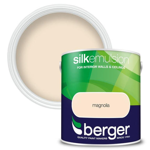 Silk Emulsion Magnolia Paint | 2.5L | Berger