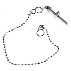 Sink Ball Chain Chrome Plated With Stay 300mm 12" Long Plug Chain Sink Chains Thunderfix 100407