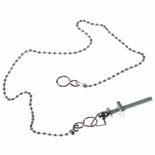 Sink Ball Chain Chrome Plated With Stay 450mm 18" Long Plug Chain