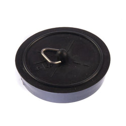 Sink Bath Plug Black 45mm - 1 3/4" - 1 3/4 Inches Plugs & Strainers Thunderfix 100352