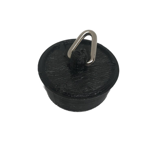 Sink Bath Plug Black Tapered Suits 23mm to 28mm Openings 1 1/8"