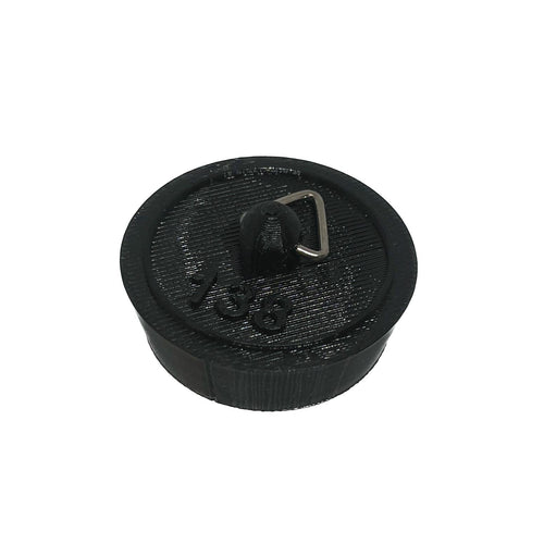 Sink Bath Plug Black Tapered Suits 33mm to 38mm Openings 1 3/8" - 36mm