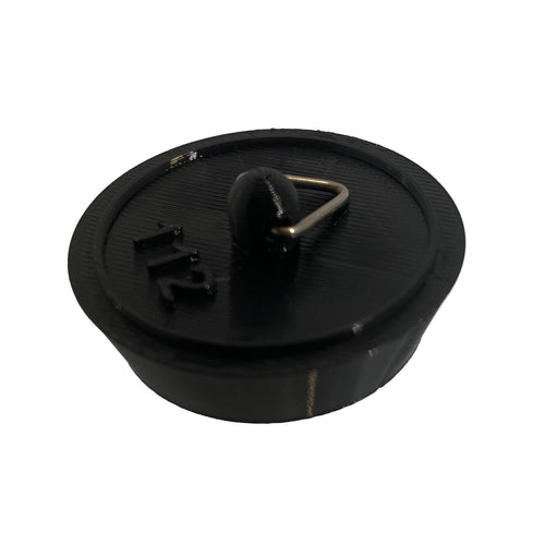 Sink Bath Plug Black Tapered Suits 36mm to 41mm Openings 1 1/2" - 39mm
