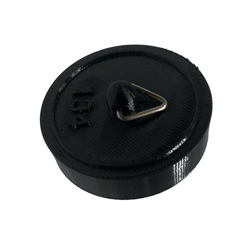 Sink Bath Plug Black Tapered Suits 42mm to 47mm Openings 1 3/4" - 45mm