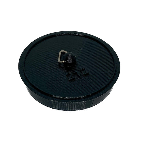 Sink Bath Plug Black Tapered Suits 60mm to 65mm Openings 2 1/2" - 63mm