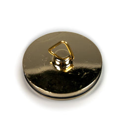 Sink Bath Plug Brass Plated 42mm - 1 3/4" - 1 3/4 Inches Plugs & Strainers Thunderfix 900372