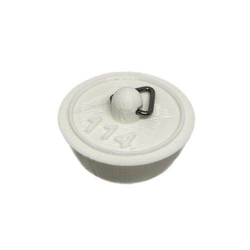 Sink Bath Plug White Tapered Suits 29mm to 36mm Openings 1 1/4" - 32mm
