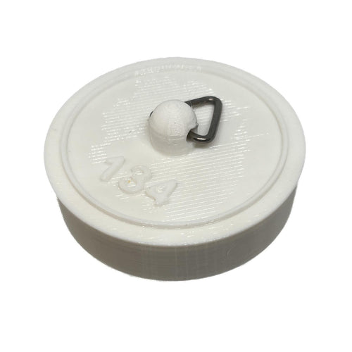 Sink Bath Plug White Tapered Suits 42mm to 47mm Openings 1 3/4" - 45mm