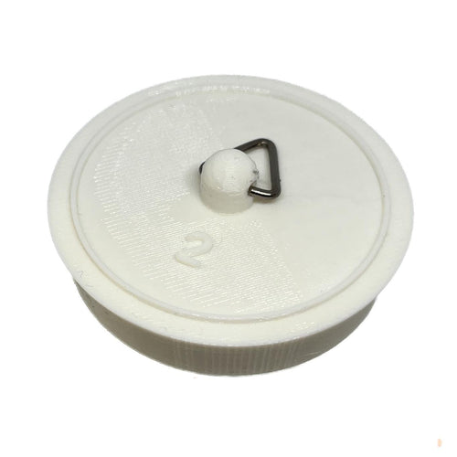 Sink Bath Plug White Tapered Suits 48mm to 53mm Openings 2" - 51mm