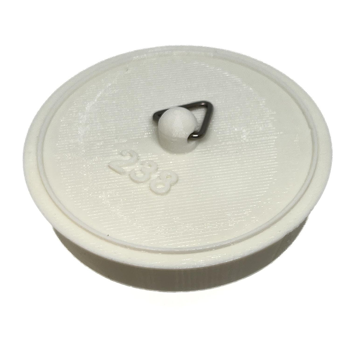 Sink Bath Plug White Tapered Suits 57mm to 62mm Openings 2 3/8" - 60mm Service Item Thunderfix 903598