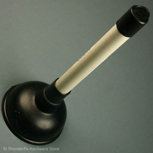 Sink Plunger Small Plastic Handle Rubber Force Cup 100mm 4" Wide Plumbing Tools Thunderfix 100413